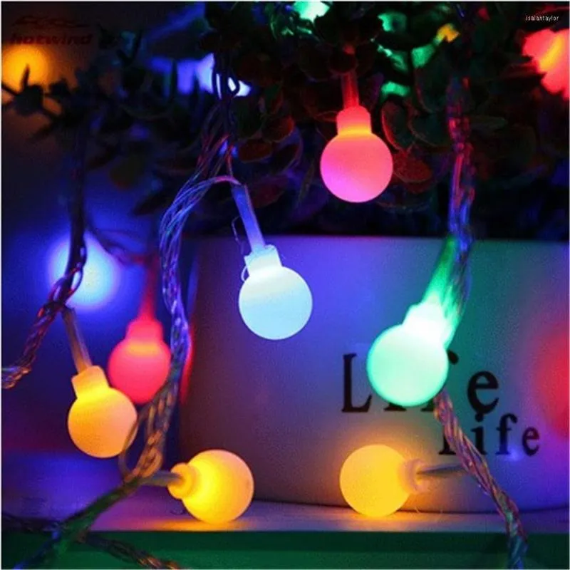 Strings 1,5 / 3 metros luzes de cordas LED com baterias brancas de bola de fada alimentada por lâmpada de lâmpada de lâmpada de casamento de jardim de decoração de casamento