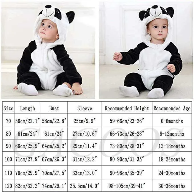 Pyjama Caméras Dôme Babi Fille Vêtements Hiver Chaud Flanelle Bébé  Combinaisons One Piece Hooded Animal Cartoon Cosplay Costume Enfants  Salopette Bébé