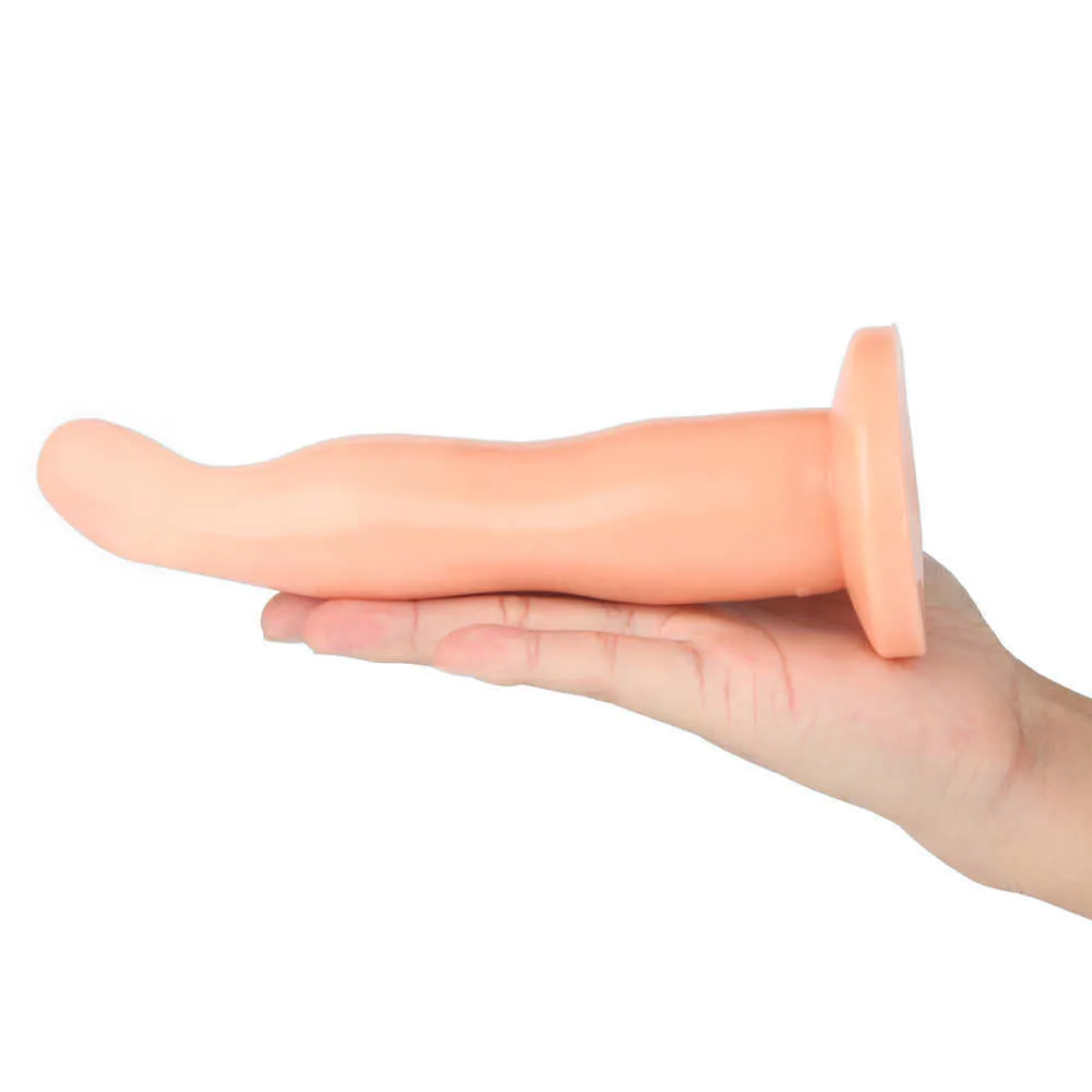 Beauty Items 7,87 Zoll Analdildo Sauger weich glatt weibliche G-Punkt-Stimulation langer männlicher Buttplug Spielzeug Masturbator-Einsatzstab