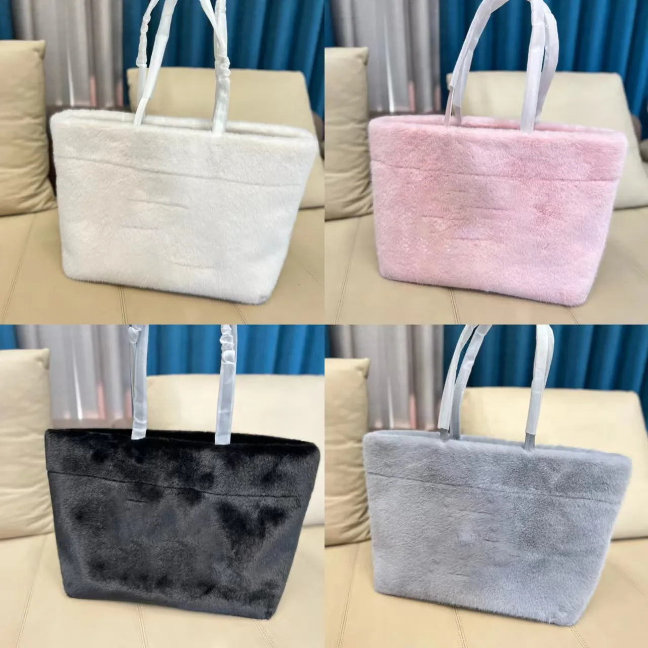 Nouveau sac de créateur De Luxe Femmes Sacs À Bandoulière Sac À Main Designer Bandoulière Portefeuille Femme Sacs À Main 2022 topquality haute capacité Couleur Unie En Peluche shoppingbag