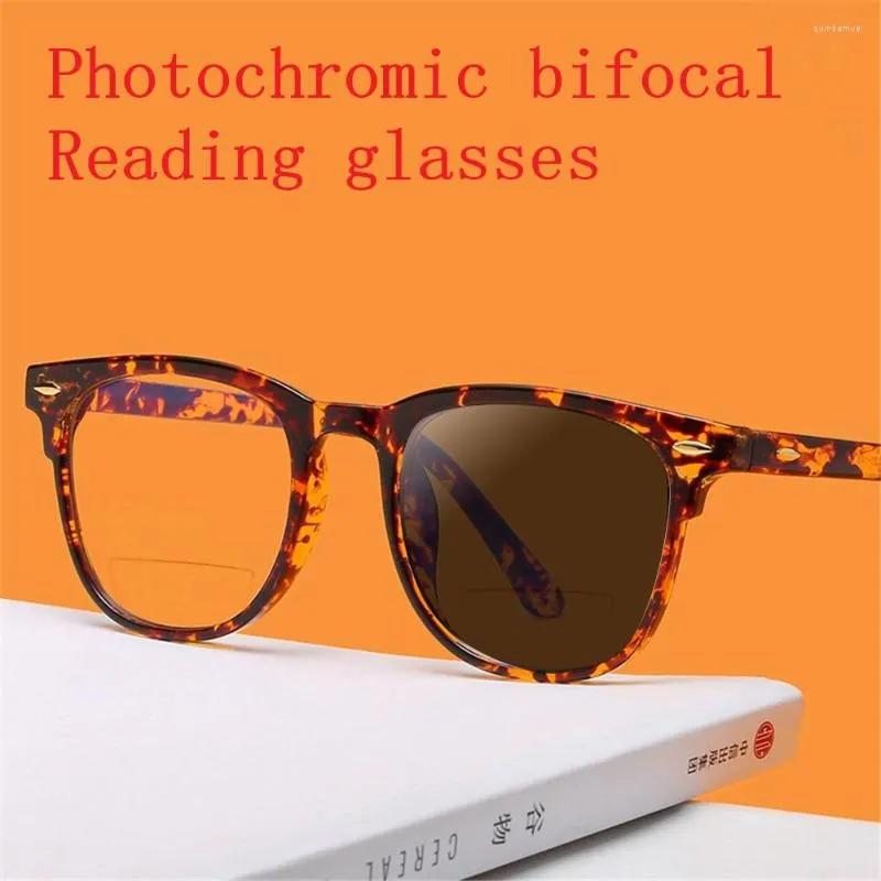 Sunglasses 2022 Transition Pochromic Bifocals Reading Glasses Women Magnifier Men Look Near Far Presbyopia NX