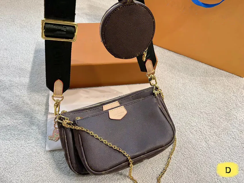 3 i 1 mode axelväska designer crossbody väskor kvinnor vintage mönster handväskor mini messenger kvalitet äkta läder mode resor