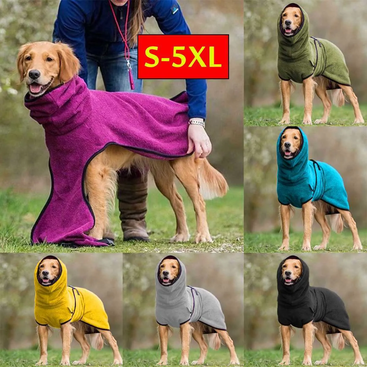 Köpek Giyim Sıcak Kalın Kış Köpek Kıyafetleri Su Geçirmez Köpek Ceket Köpek Pet Yelek Yelek Kat Hoodies Köpekler Greyhound Wolfhound Çoban Giyim T221018