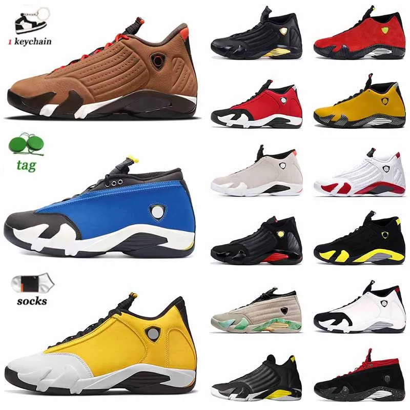 Original OG Zooms Jumpman 14 Basketball Shoes 14s With Tag Mens J14s Low Laney Ginger Gym Red