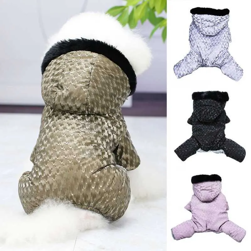 Dog Apparel Dog WinterJacket Avec Hoodies Pet Cloth Warm and Soft Dog Vest Vestes Vêtements Pour Petits Chiens Moyens Chats Nouvelle Arrivée T221018