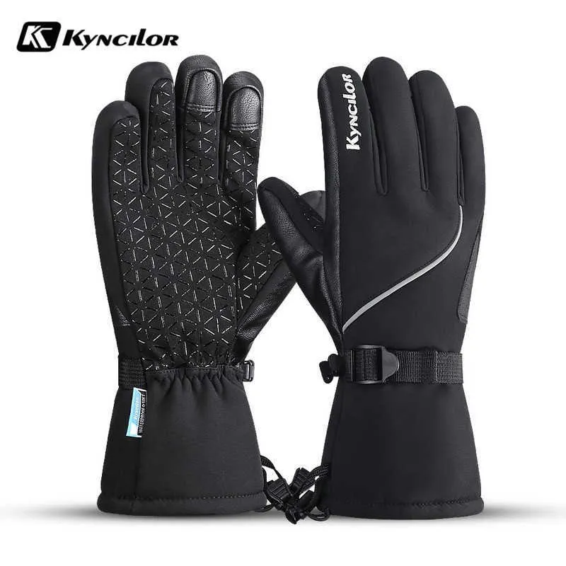 Ski Gloves Winter Men Women Windproof Waterproof Thermal Warm Fleece Snow ing Snowboard Motorcycle Riding L221017