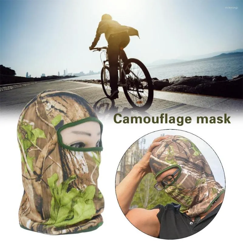 Bandanas Winter Winter Windflow Camouflage Tampa de face de máscara cheia de caça ao ar livre de ciclismo de ciclismo de ciclismo de uso de capuzes de uso de acessórios