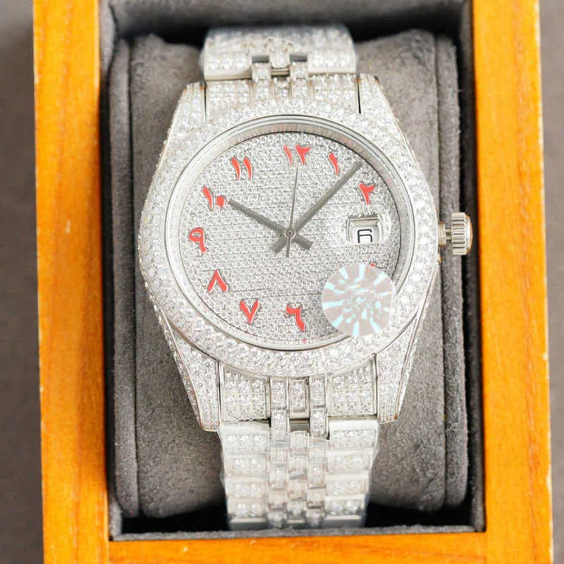 3P1C Wristwatches Shiny Diamond Watch Mens Watch Automatic Mechanical Wristwatch 41MM Sapphire Dign Diamond-Strap Montre De Luxe