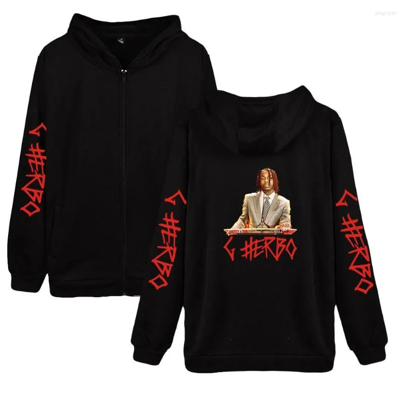 Men's Hoodies G Herbo Zipper Hoodie Women Men Long Sleeve Hooded Sweatshirt Unisex Casual Streetwear Fashion Clothes