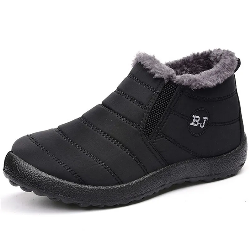 부츠 남성 방수 눈 보타스 혹 따뜻한 모피 발목 S Botines 221019를위한 겨울 신발