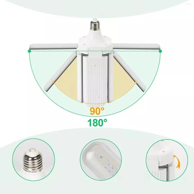 Grow Lights Plant Growing Lamp ljusd ljus t￤ckning Multi-blad f￤llbar design f￶r inomhusv￤xter full spektrum