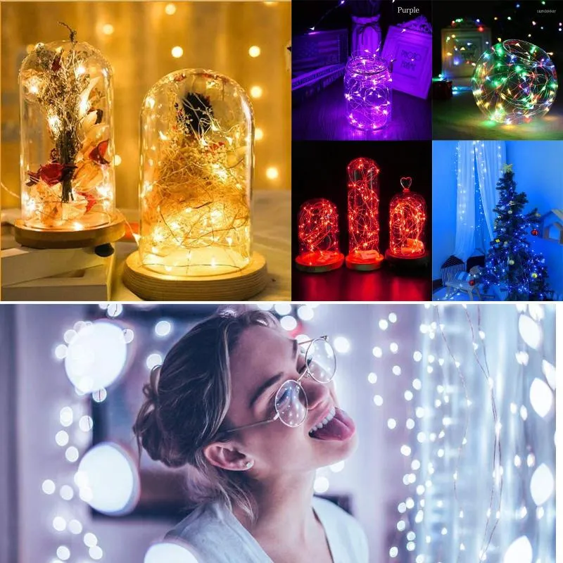 Strings 78 Inch Led Fairy Lights Extendable Waterproof Twinkle Warm White Curtain String For Bedroom Home Decoration