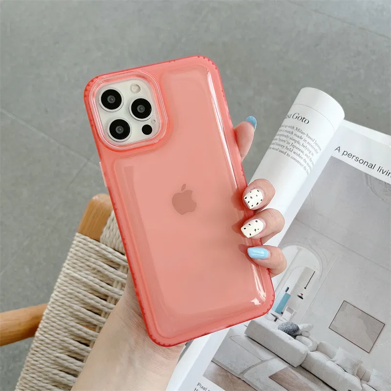 iPhone 15 14 Plus 13 12 11 Pro Max XR XS X携帯電話バックカバーCAPA Funda Protective Case の衝撃プルーフゼリーソフトケース