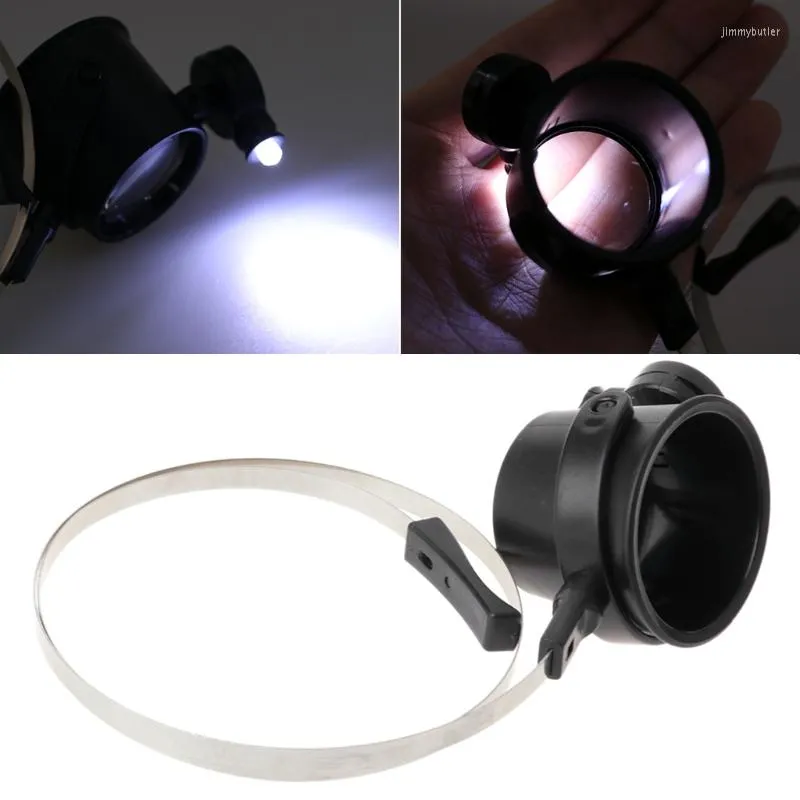 Assista Kits de reparo Prático 15x Mãos LED LOUPE LOUPE DE LOUPE DE LOUPA PARAPENATER