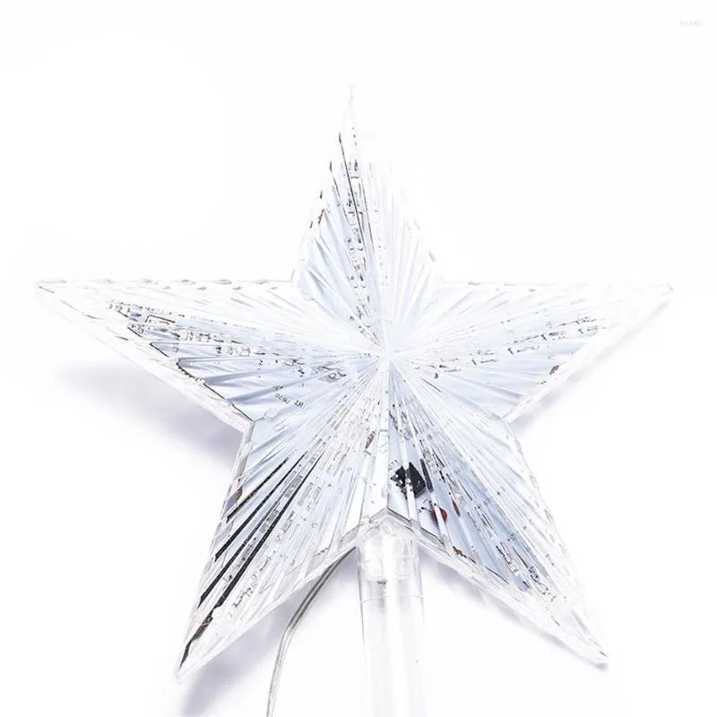 Decorações de Natal LED LED STAR Topper Battery Tree Powerd Ornaments Supplies Light Supply Housed Housed Garden Shop Decor Presente Presente