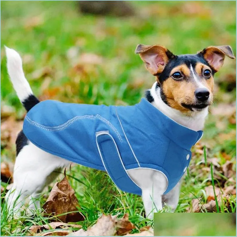 Vêtements pour chiens Vêtements pour chiens Vêtements pour animaux de compagnie Mode Vestes Hiver Chaud Polaire Chiens Manteau Mignon À La Mode Sweat Survêtement Dhs 98 P2 Drop De Dh4Hg