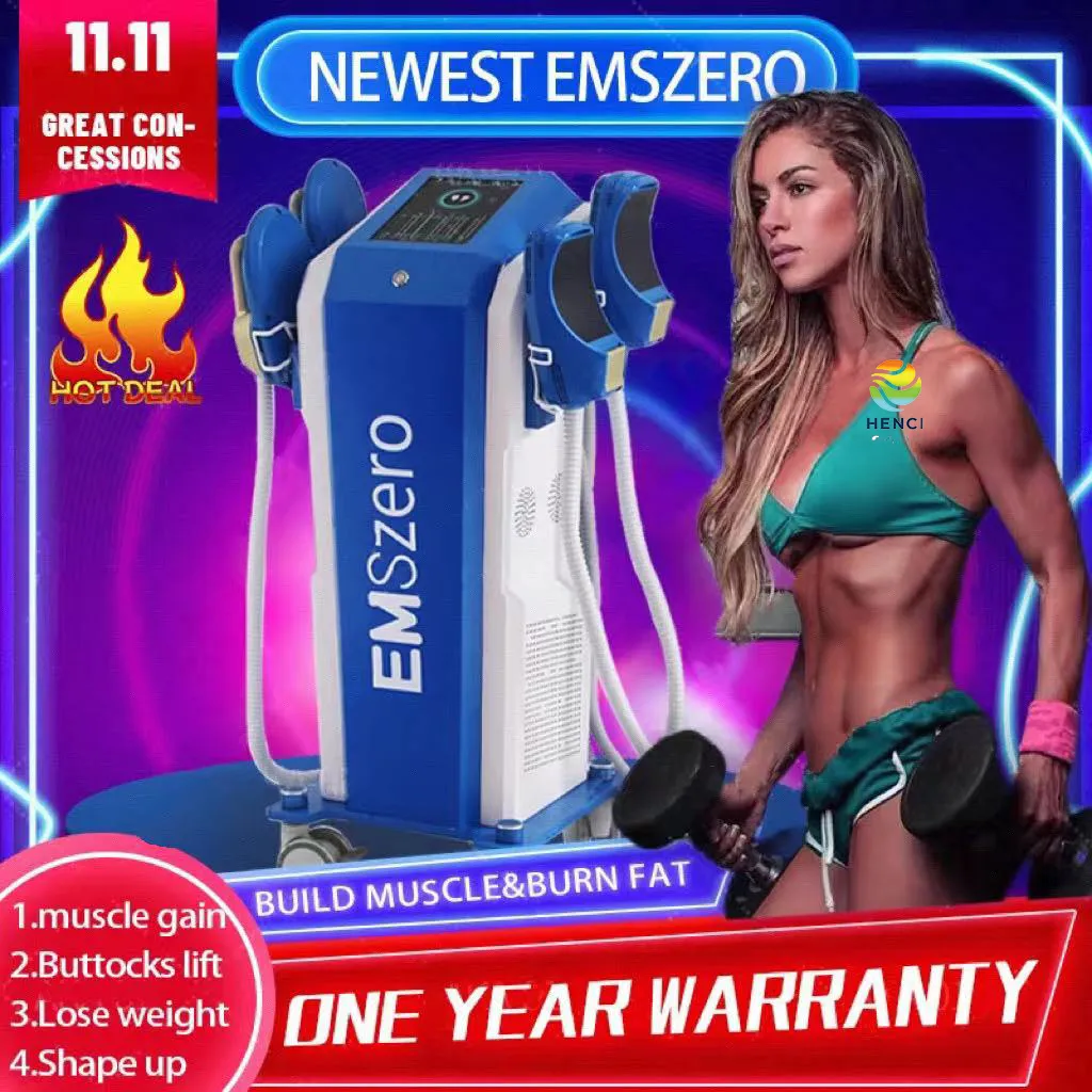 EMS Nova Body Sculpting Maszyna mięśniowe RF 4/5handles Opcjonalne emslim neo z RF Fat Burning Equipment 2022 Nowy projekt Oryginalny CE