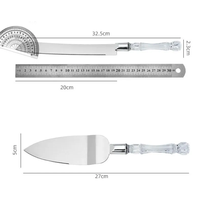 Stainless Steel Knife Shovel Pizza Bread Knife Wedding Supplies Cake Tool Shovel Baking Tools LX5201