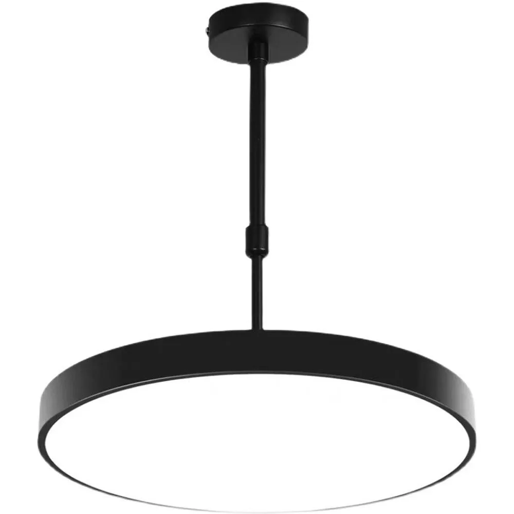 Lampada a ciondolo a pipa a LED Minimalist Round Dining Room Study Room Apped Cucil Light Office Chandelier