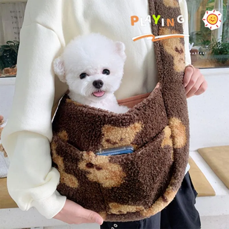 Dog Car Seat Covers Pet Portable Outing Oblique Backpack Warm Windproof Puppy Chihuahua Yorkshire Bag Suitable For Small Dogs