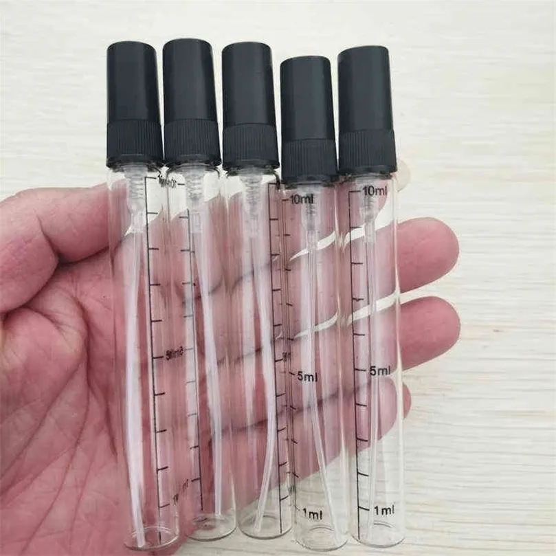 2 ml 3 ml 5 ml 10 ml tragbare Mini-Kosmetik-Dosierglasflaschen Parfüm-Dosierflaschen Transparente Skala-Sprühflaschen CX220111