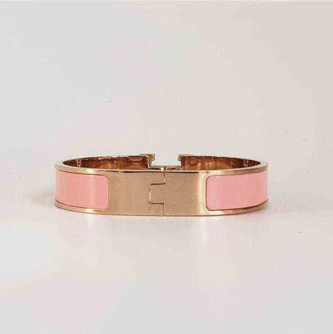 Bracelet de bijoux de mode en acier inoxydable avec boucle en or rose pour hommes et femmesI603