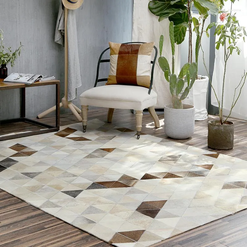 Mattor europeisk stil lyxig geometrisk vardagsrum sovrum bordet stora mattor hand s￶mda mattor