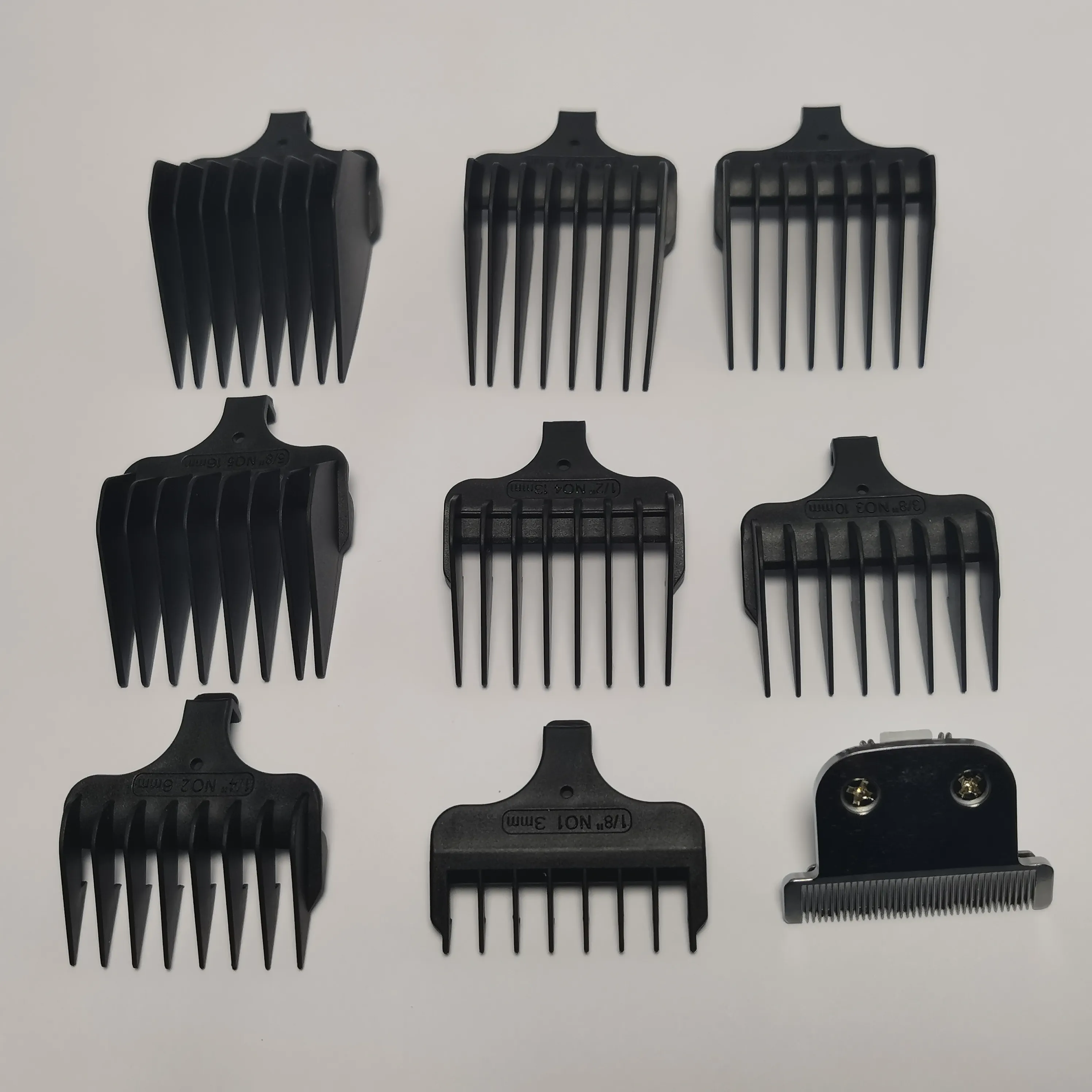Peigne de tondeuse à cheveux avec lame en T, rasoir #1- #8, coupe 3-25mm, remplacement pour Lithium-ion 9899, 1 pièce, 8 pièces