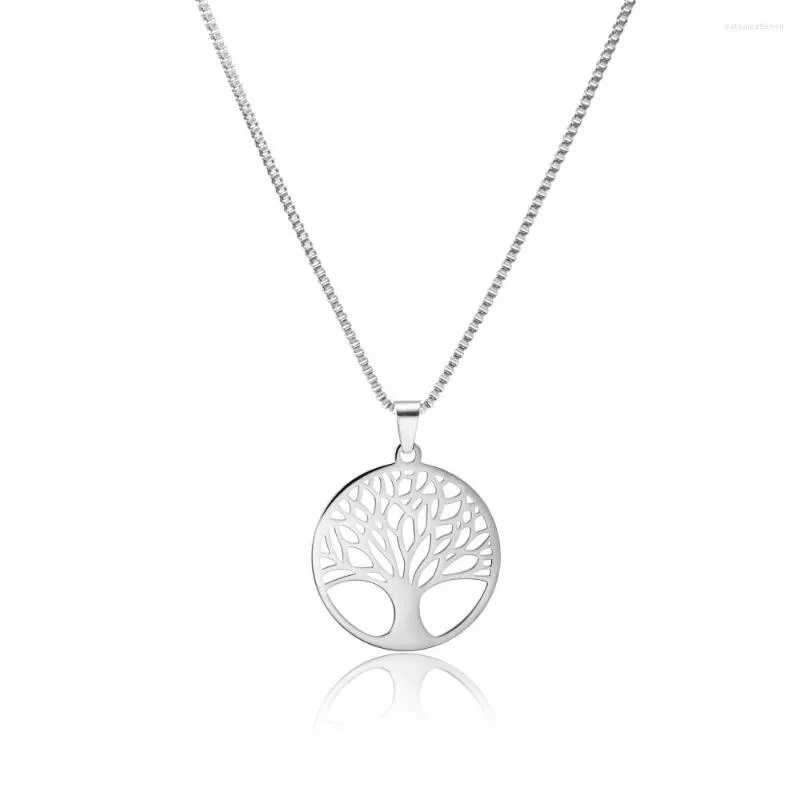 Hanger kettingen Tree of Life ketting familie roestvrijstalen sieraden cadeau idee voor moeder oma of nana