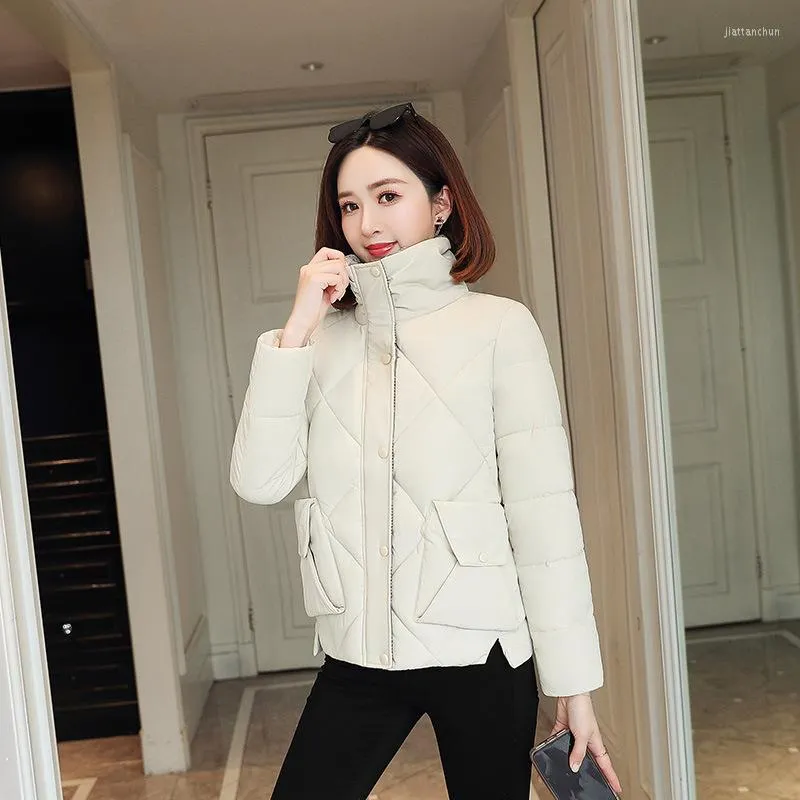 Women's Trench Coats 2022 Plus Size Cotton-padded Jacket Women's Short Winter Fashion Korean Student Warm Down Padded