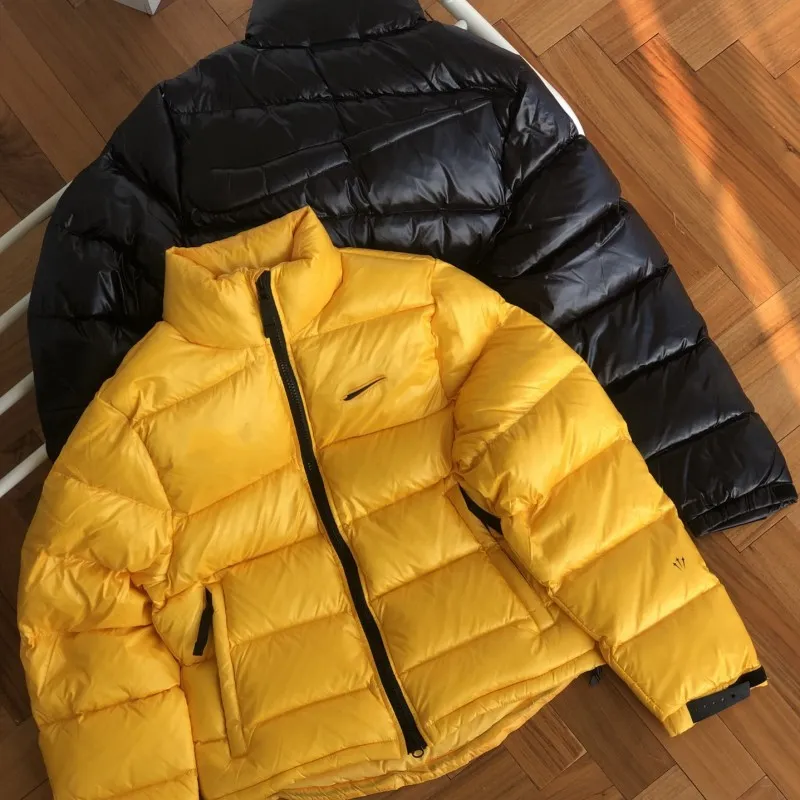 Heren Puffer Winter Designer donsjack Dames Jas Katoenen Parka Overjas Geel Zwart Casual Mode Rits Dikke Warme 2023 kleding