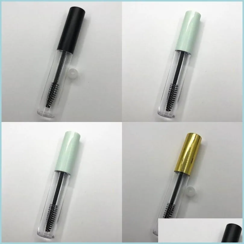 Verpackungsflaschen 10 ml Leere Mascara-Flasche Behälterrohr mit Wimpern Zauberstab Bürste Runde Wimpernflaschen Petg Klare Verpackung 46 J2 Dr Dhzpr