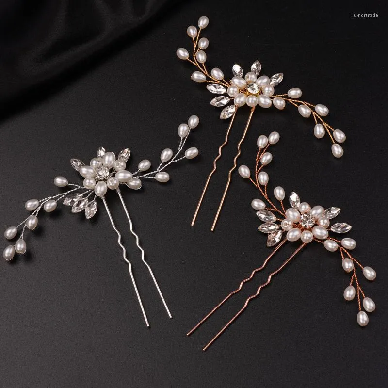 Cabeças de cabeceira Cride Bride Hair Hair Pins Silver Bridal Piece Acessórios para mulheres e meninas