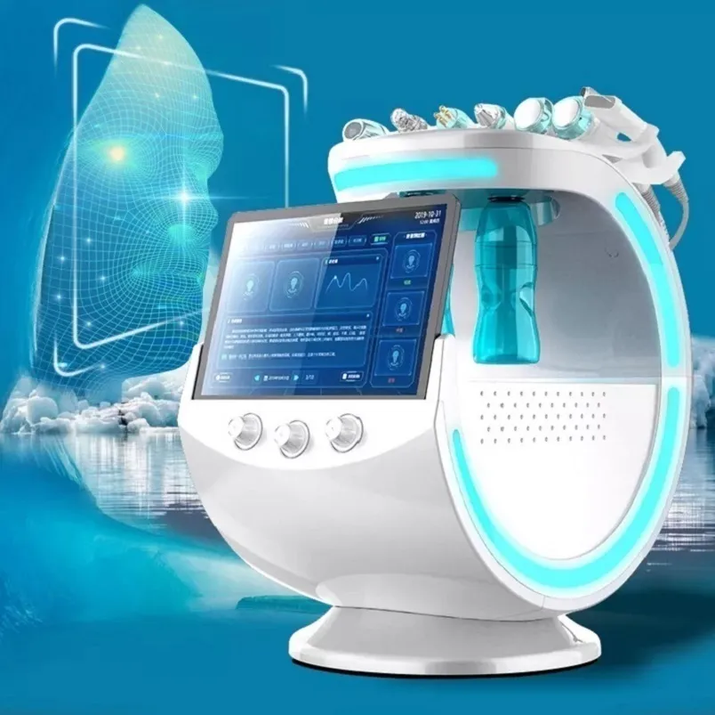 Smart Ice Blue Magic Mirror Skin Analyzer Hydra Machine, 7 In 1