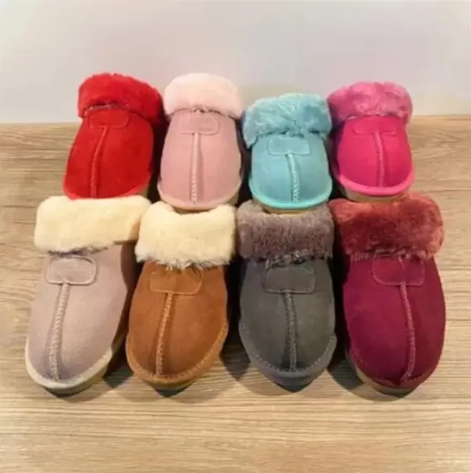 Venta caliente estilo clásico AUS U51251 zapatillas para mantener el calor piel de cabra piel de oveja zapatillas para la nieve hombre mujer zapatillas EU35-45