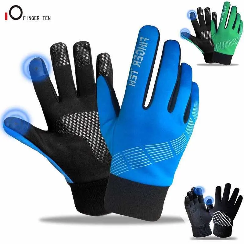 Fahrradhandschuhe, thermisch, warm, Winterhandschuhe für Herren und Damen, wasserdicht, Touchscreen, rutschfest, Gefrierschrank, Fahren, Radfahren, Wandern, Skaten, Drop Shipping T221019