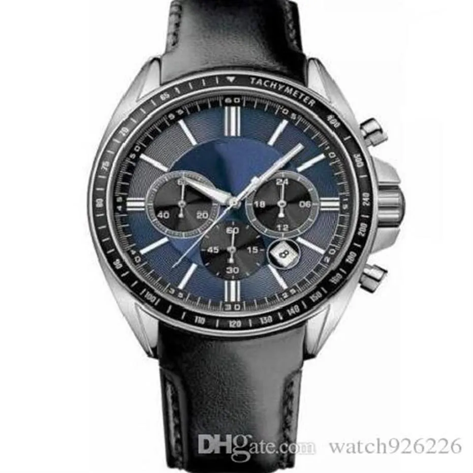 1513077 Driver Sport Chronograph Black Leather Watch246k