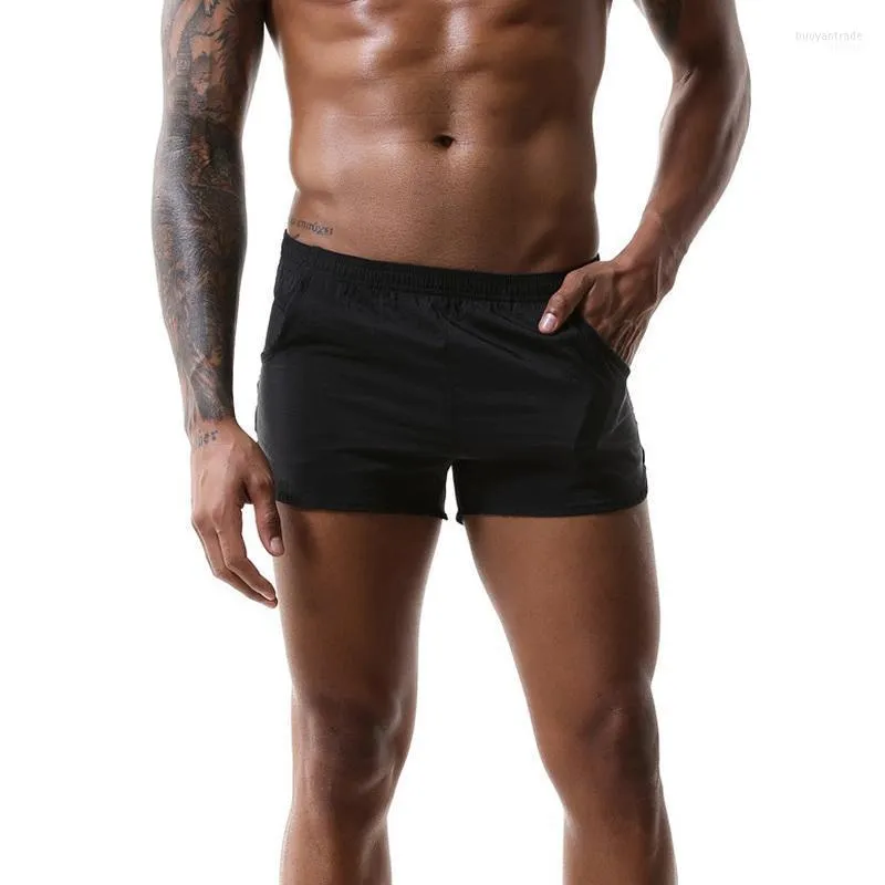 Hommes Shorts Hommes Poche Casual Séchage Rapide Boardshorts Joggers Mâle Tissé Troncs Boxer Court Homme Masculino Culotte Plus La Taille Hommes