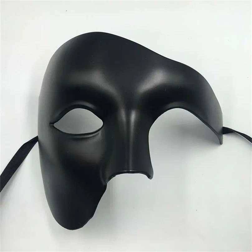 PVC Steampunk Phantom Masquerade Cosplay Mask Half Face Men Women Prunk Carnival Costume Props 220715