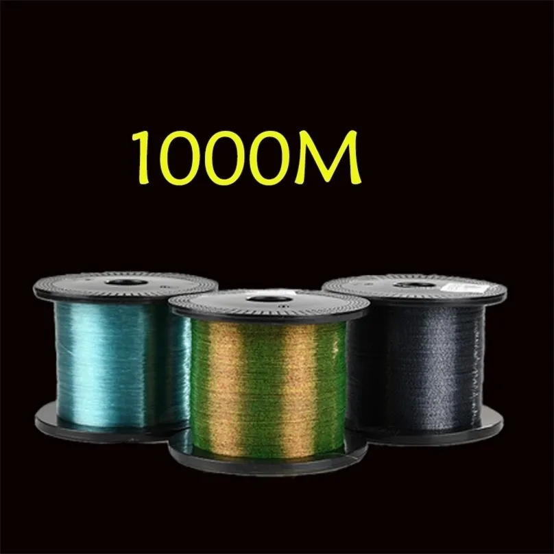 Braid Line 1000m Invisible Spoted Fly Fishing Bionic Monofilament Fish Speckle Carp Nylon Thread 221019