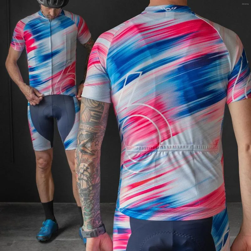 레이싱 재킷 트윈 6 2022 여름 컬렉션 그래픽 유니폼 남성 Ciclismo Maillot Tops Short Sleeve Quick Dry Shirts Road Bike