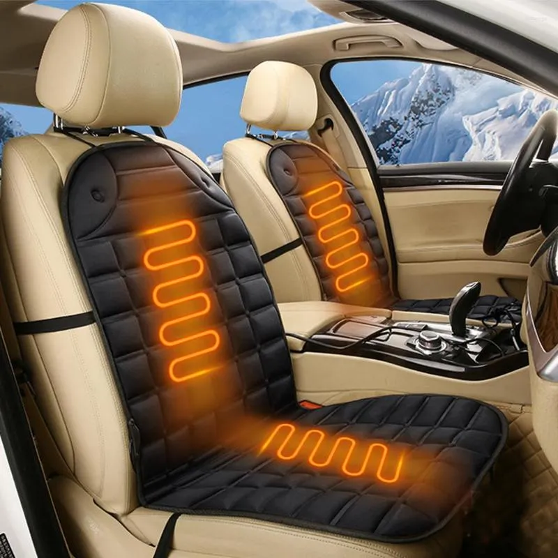 Cubiertas de asientos para el automóvil Mantenga calentamiento de calefacción de 12 V calentador universal de calentador eléctrico de invierno cubierta calefactora