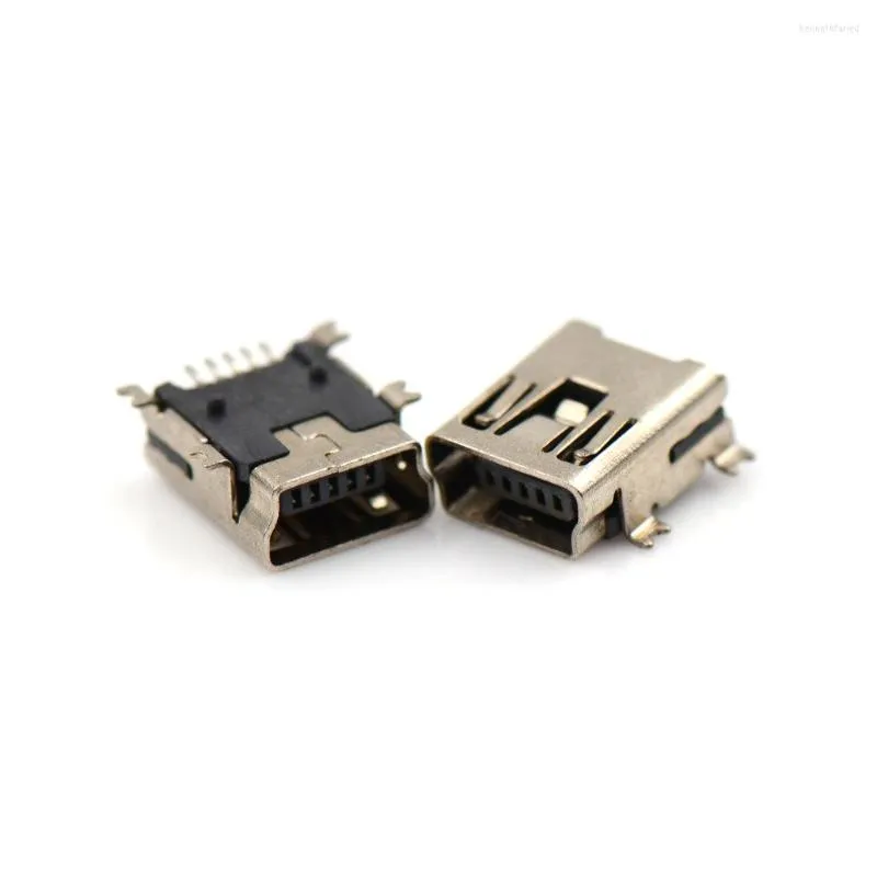 Lighting Accessories ZLinKJ Wholesale 10pcs/lot Mini Usb Connector 5pin Seat Jack Four Legs 5P Inserting Plate