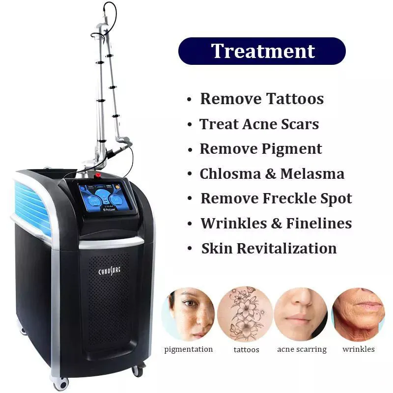 Professional Black Doll Treatment Laser Freckle Removal Picosecond Lasers Tattoo Removal Machine