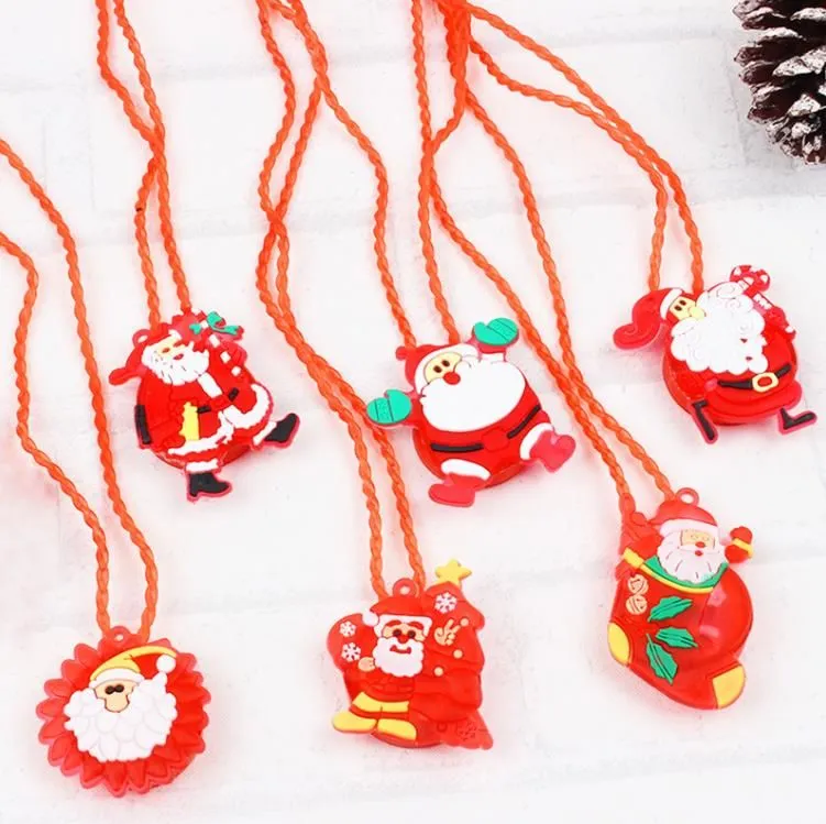 New Year Christmas Light Up Necklace Decoration Bracelets Led Children Gift Christmas Toys For Kids Girls SN4978