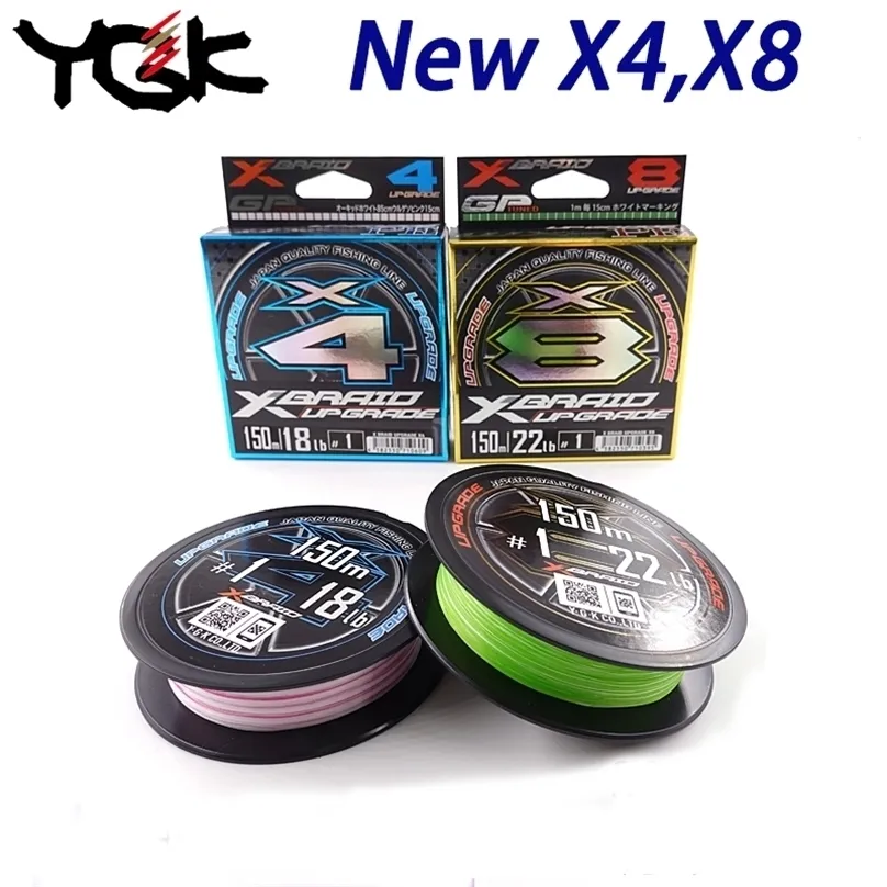 YGK X4 X8 XBraid Upgrade PE Fishing Lure High Stength