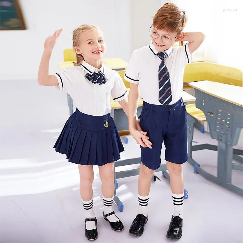 Kleding sets kinderschool uniform kinderen zomer kleuterschoolkleding