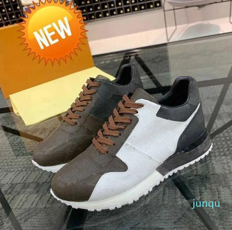 2022 Scarpe Suola Luxurys Sneakers Scarpa casual Pelle di vitello scamosciata Runner in gomma High Top Rivoli Sneaker Run Away Designer Uomo Donna