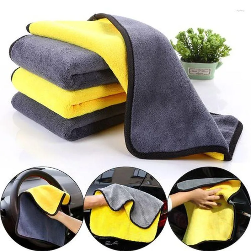 Car Sponge Wash Towel Microfiber Cleaning Drying Cloth Care Detailing