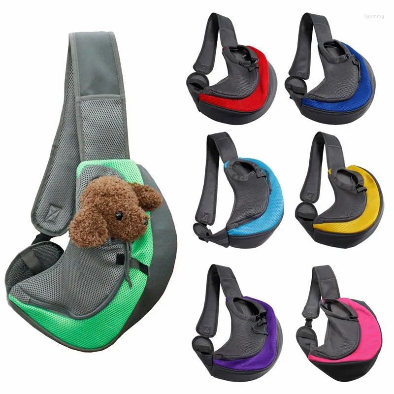 Hondenauto stoelhoezen draagtas Pet Borst buiten reizen enkele schouder voor kat puppy ademende comfort slinger rugzakken s/l